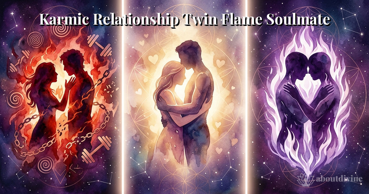 Karmic Relationship vs Twin Flame vs Soulmate: The Complete Guide to Divine Connections