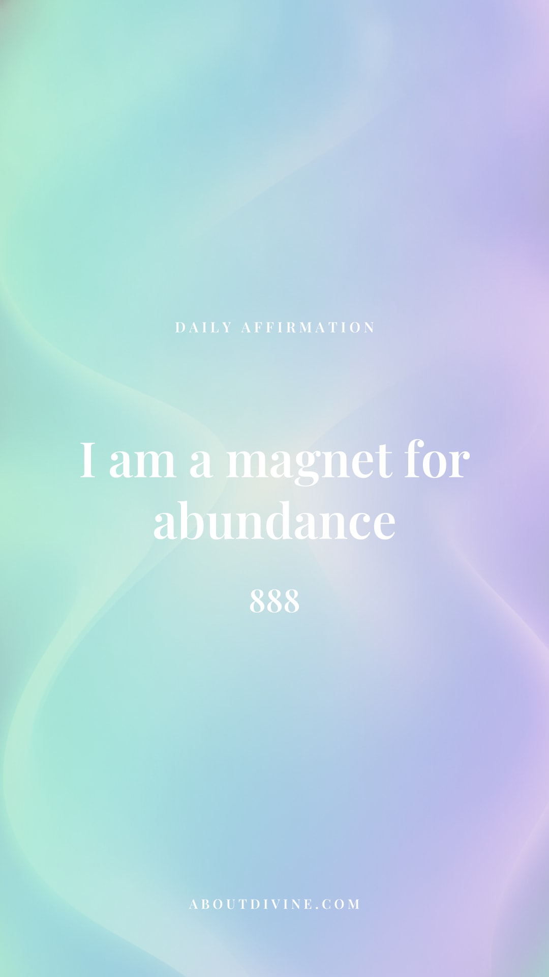 888 angel number aura wallpaper (the affirmation)