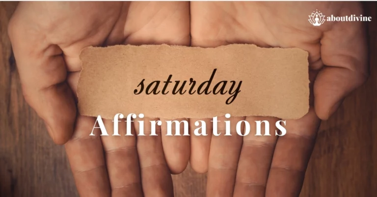 Saturday affirmations