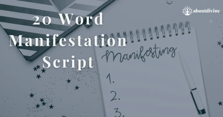 20 word manifestation script